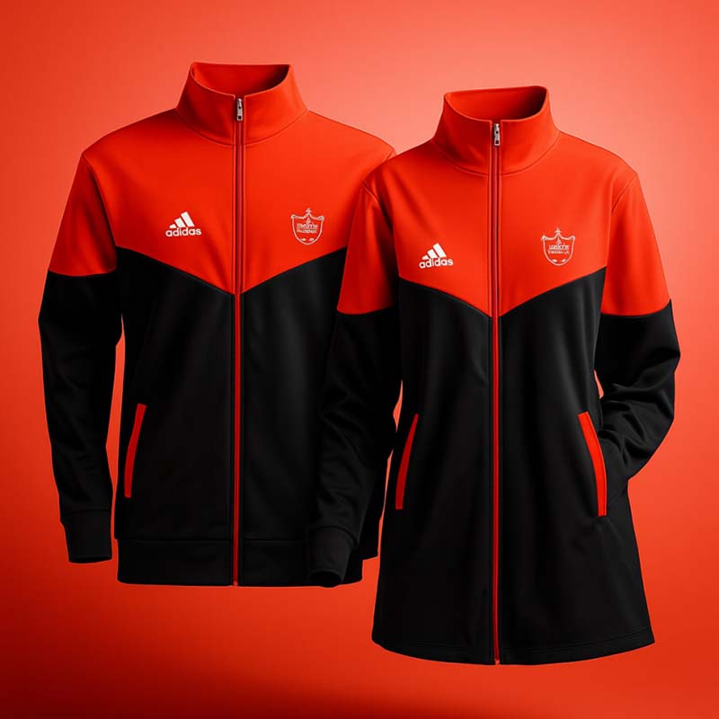 ست دو نفره سوییشرت قرمزمشکی مدل Adidas