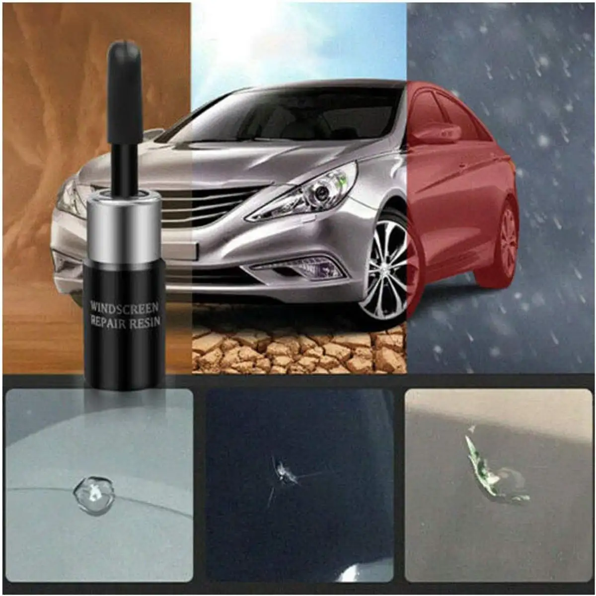 پکیج 2 عددی مایع رفع ترک شیشه