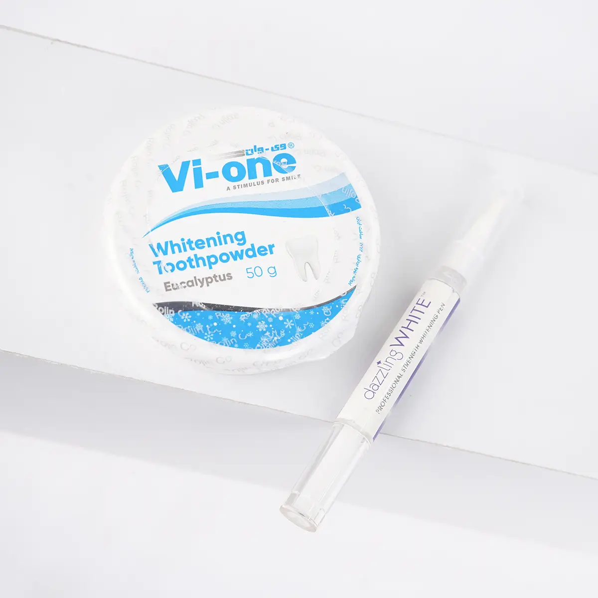 پکیج سفید کننده دندان ( قلم Dazzling White  پودر Vi-ONE)