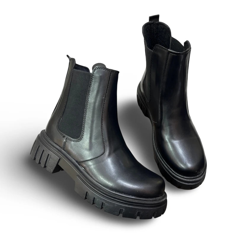 نیم بوت زنانه چلسی دوطرف کش-مشکی